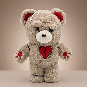 Urso de Pelúcia com Costuras - Love Bear - 15x23x10cm - Halloween - 1 unidade - Rizzo