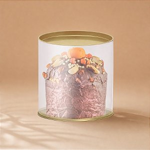 Lata Clean - Transparente - 18x16,5cm  - 6 unidades - Cromus - Rizzo