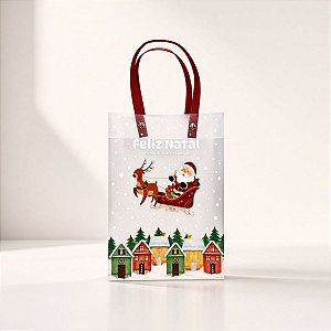 Sacola Transparente Fosca Com Alça de Fibra Vermelho - Para Você, Que é Especial - 13x15cm - 1 unidade - Rizzo