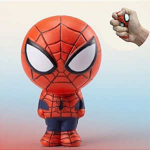 Brinquedo Squish Borracha - Homem Aranha - Marvel - 6x9x5cm - 1 unidade - Disney Original - Rizzo