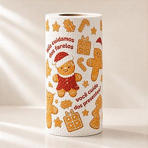 Papel Toalha Decorado de Natal - Você Cuida Dos Presentes! - 8,5m - 1 unidade - Rizzo