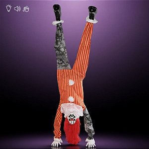 Enfeite Decorativo de Halloween Com Som, Luz e Movimento - Palhaço Trump - 2,28m - 1 unidade - Cromus - Rizzo