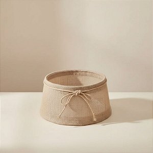 Saia Para Árvore de Natal Rígida- Bege - 30cm - 1 unidade - Cromus - Rizzo