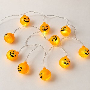 Cordão de Led de Halloween - Abóbora - 2m  - 1 unidade - Rizzo