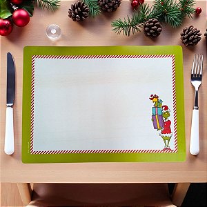 Jogo Americano - Natal Grinch - 46x33cm - 1 unidade - Cromus - Rizzo