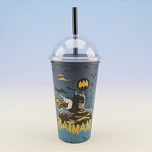 Copo Shake Batman - Azul - 500ml - 1 unidade - Plasútil - Rizzo