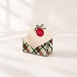 Mini Caixa Envelope para Presente - Memorias - Vermelho - 8x3,5x4cm - 10 unidades - Cromus - Rizzo