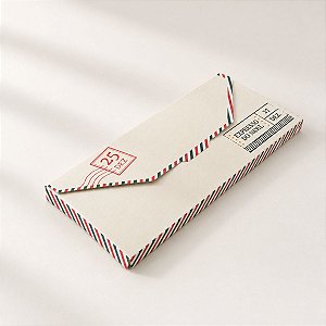 Caixa Cartinha para Barra de Chocolate 80g - Marfim - 18,5x9cm - 10 unidades - Cromus - Rizzo