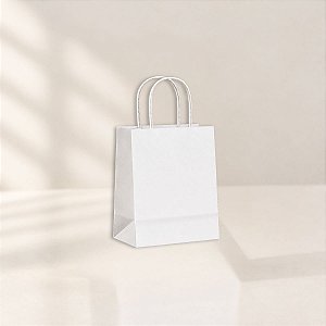 Sacola de Papel Mini - Branco - 14x11x6cm - 10 unidades - Cromus - Rizzo