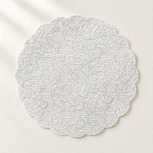 Tapetinho para Doces - Renda Francesa - Branco - 11cm - 100 unidades - Cromus - Rizzo