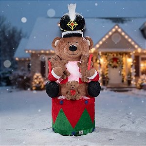 Urso Soldado Inflável - Bivolt - 300x135x135cm - 1 unidade - Cromus - Rizzo