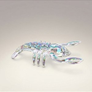 Enfeite Decorativo para Pendurar - Lagosta Furta-Cor - 13x6,5x2cm - 1 unidade - Cromus - Rizzo