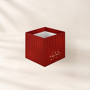 Cachepot de Papel - Natal Elegance - 14x14cm - 10 unidades - Regina - Rizzo