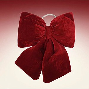 Laço Decorativo de Veludo Vinho - 28x22cm - 1 unidade - Rizzo