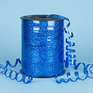 Fitilho para Balão 11mmX450m - Holográfico Azul - 01 Unidade - Cromus Balloons - Rizzo Balões