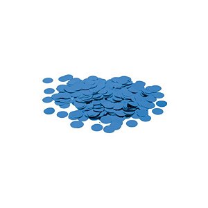 Confete Metalico Redondo para Balão Pacote com 100g 1,5cm - Azul - 01 Unidade - Cromus Balloons - Rizzo Balões