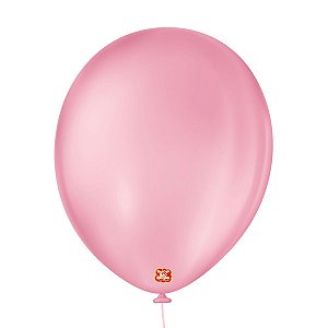 Balão de Festa Látex Liso - Rosa Tutti Frutti - 50 Unidades - Balões São Roque - Rizzo Balões