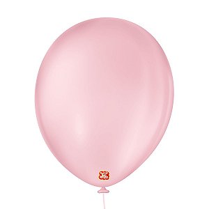 Balão de Festa Látex Liso - Rosa Baby - 50 Unidades - Balões São Roque - Rizzo Balões