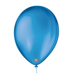 Balão de Festa Látex Cristal - Azul Marinho - Balões São Roque - Rizzo Balões