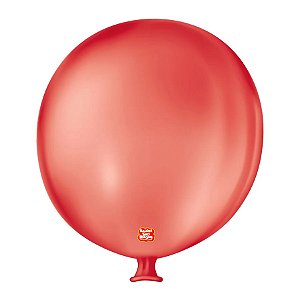 Balão de Festa Látex Gigante - Vermelho Quente - 01 Unidade - São Roque - Rizzo Balões