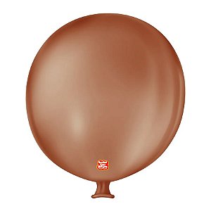 Balão de Festa Látex Gigante - Marrom Café Brasil - 01 Unidade - Balões São Roque - Rizzo Balões