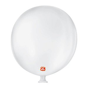 Balão de Festa Látex Gigante - Branco Polar - 01 Unidade - São Roque - Rizzo Balões