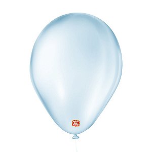 Balão de Festa Látex Cristal Baby - Azul - 25 Unidades - Balões São Roque - Rizzo Balões