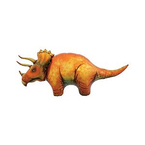 Balão de Festa Microfoil 50" 127cm - Dinossauro Triceratops - 01 Unidade - Northstar Balloons - Rizzo Balões