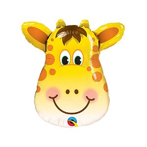Balão de Festa Microfoil 32" 81cm - Girafa - 01 Unidade - Qualatex - Rizzo Balões