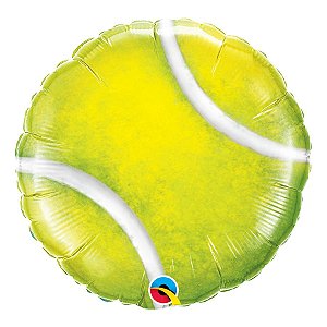 Balão de Festa Microfoil 18" 45cm - Bola de Tênis - 01 Unidade - Qualatex - Rizzo Balões