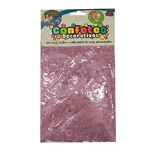 Confete Mini Picadinho 25g - Rosa Claro Dupla Face - Rizzo Balões