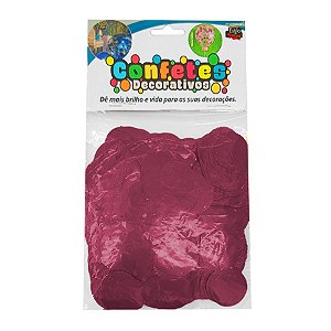 Confete Redondo Metalizado 25g - Lavanda Dupla Face - Rizzo Balões