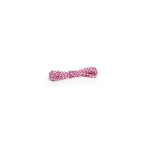 Fio Decorativo Torcido 5 mts Rosa e Branco Cromus Rizzo Confeitaria