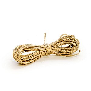 Fio de Juta Decorativo Natural - 3mm x 10 metros - Cromus Páscoa - Rizzo Embalagens