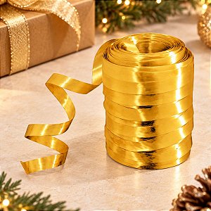 Rolo Fitilho Dourado - 5mm x 50m - EmFesta