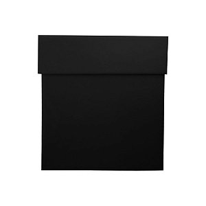 Caixa Rigida G Preta 16x16x20 - 01 unidade - Rizzo