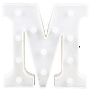 Letra LED Decoração Festa - M - 01 unidade - Rizzo Balões
