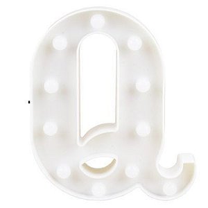 Letra LED Decoração Festa - Q - 01 unidade - Rizzo Balões