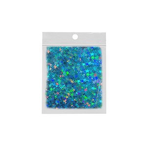 Confete Estrela 10g - Holográfico Azul - Rizzo Balões