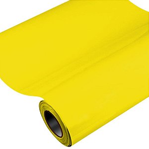 Vinil Adesivo 1m x 30cm - Amarelo Real - 01 Unidade - Rizzo Balões