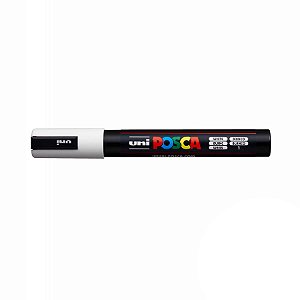 Caneta Posca PC-5M 2,5mm White - 01 unidade - Uni Posca - Rizzo