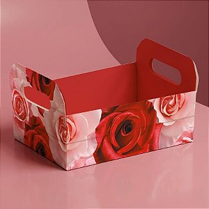 Caixote de Papel Cartão Belle - 1 unidade - Cromus - Rizzo Balões