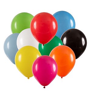 Balão de Festa Redondo Profissional Látex Liso - Sortido - Art-Latex - Rizzo Balões