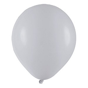 Balão de Festa Redondo Profissional Látex Liso - Cinza - Art-Latex - Rizzo Balões