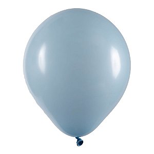 Balão de Festa Redondo Profissional Látex Liso - Azul Claro - Art-Latex - Rizzo Balões