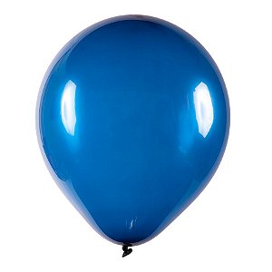 Balão de Festa Redondo Profissional Látex Liso - Azul Marinho - Art-Latex - Rizzo Balões