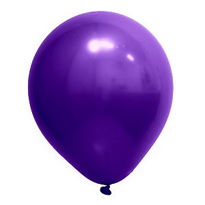 Balão de Festa Redondo Profissional Látex Cromado - Roxo - Art-Latex - Rizzo Balões