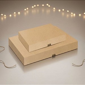 Caixa Degustação Kraft para 24 ou 48 Doces - 10 unidades - Cromus Profissional - Rizzo Embalagens