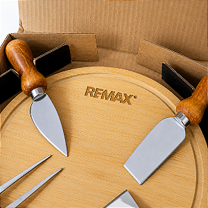 Kit Queijo em Bambu/Inox Córdoba 15043 5pçs REMAX