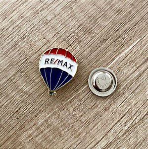 Pin em metal balão remax ( dourado ) 3x2cm - IMÃ NEODÍMIO EXTRA FORTE